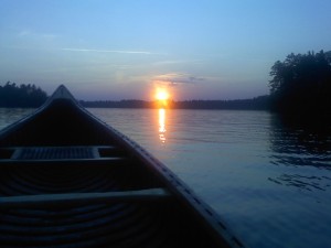 Sunset over Watchic Lake