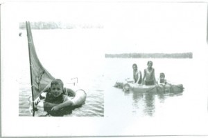 Swimming on Watchic Lake ca 1940